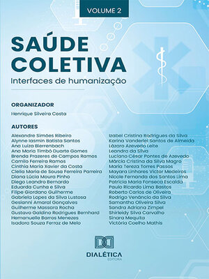 cover image of Saúde Coletiva--interfaces de humanização, Volume 2